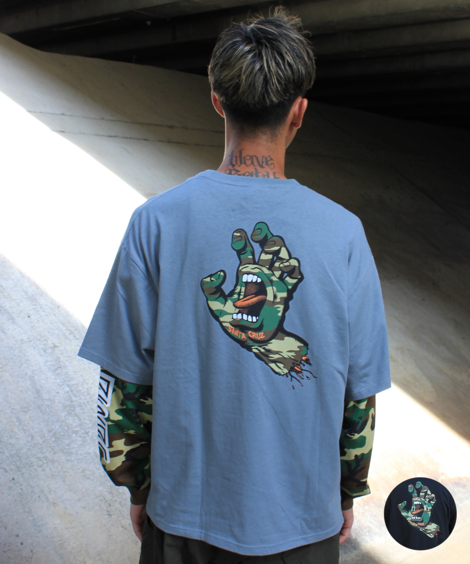 SANTA CRUZ サンタクルーズ 長袖 Tシャツ ロンT メンズ レイヤード