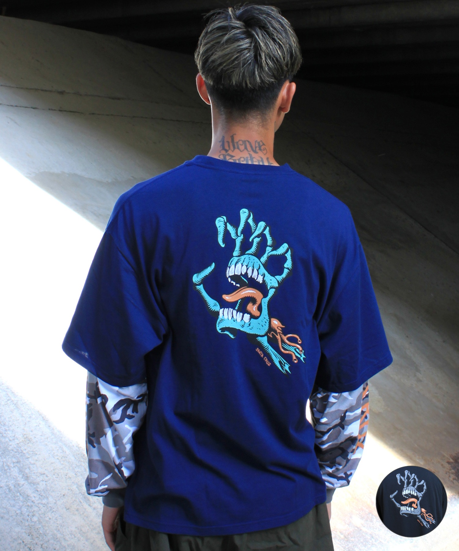 SANTA CRUZ サンタクルーズ 長袖 Tシャツ ロンT メンズ レイヤード