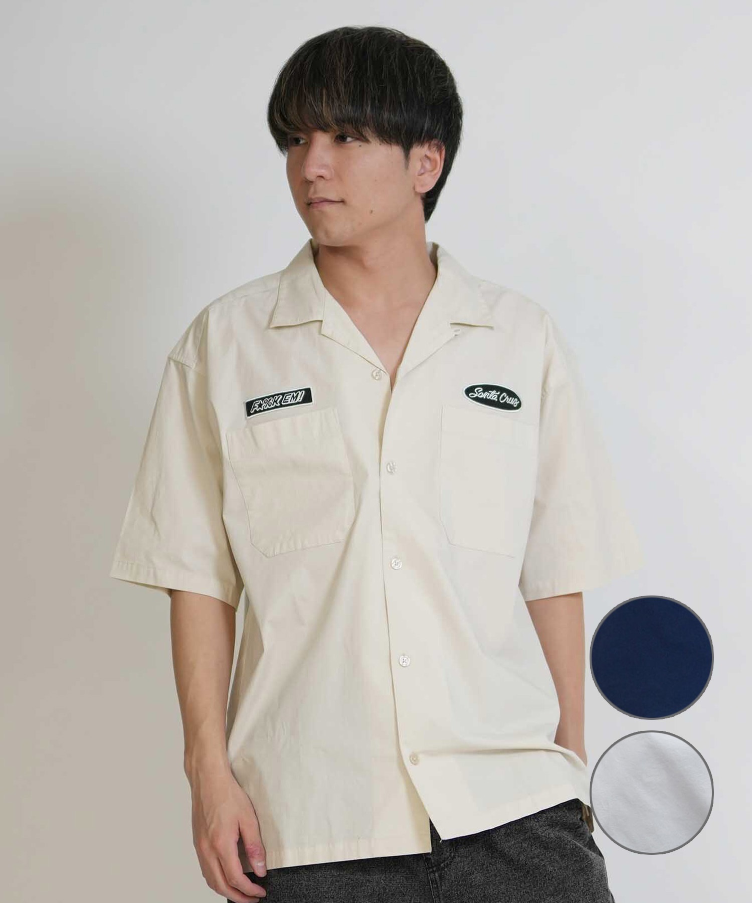SANTA CRUZ サンタクルーズ 半袖 シャツ メンズ シンプル SC WORK