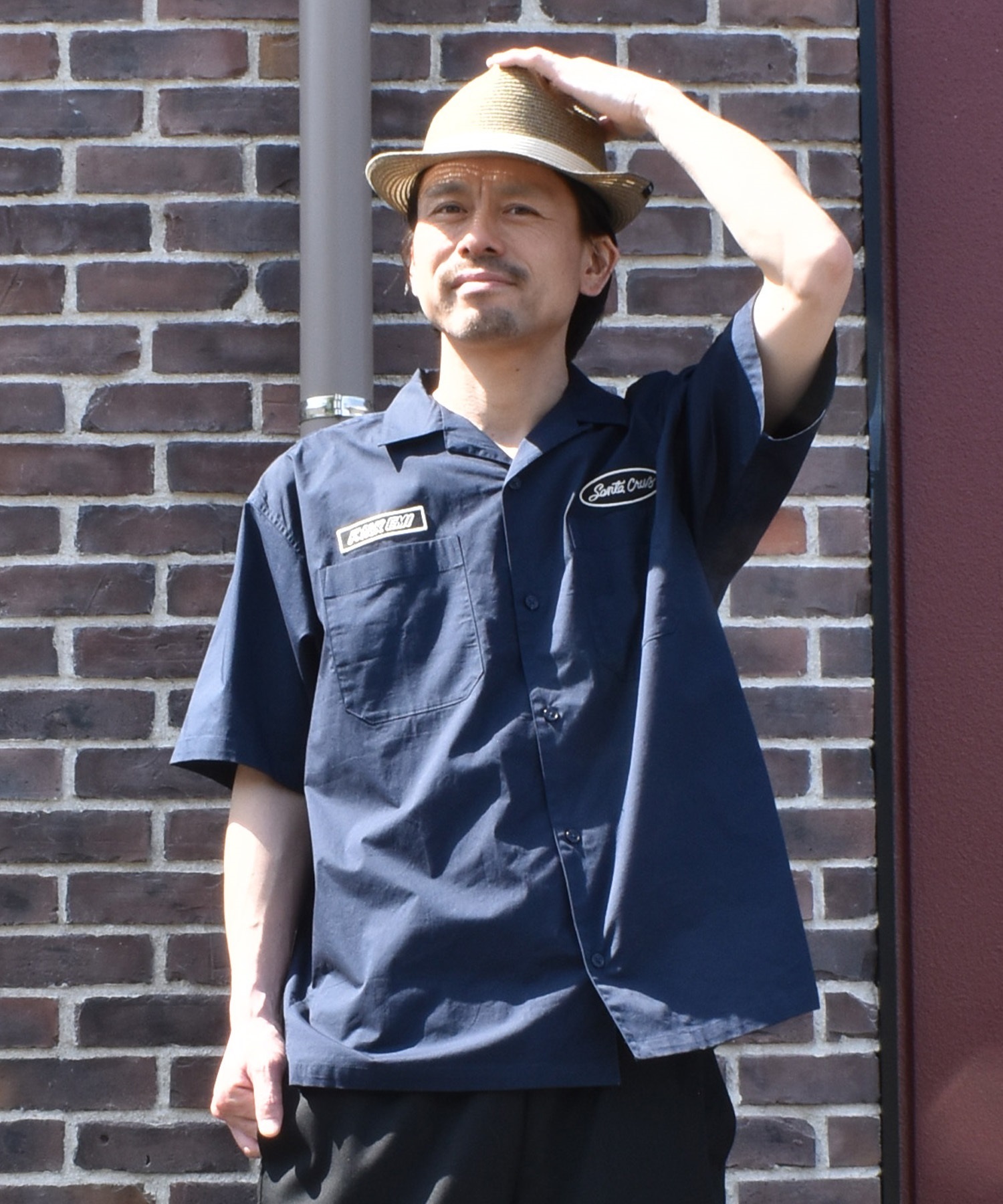 SANTA CRUZ サンタクルーズ 半袖 シャツ メンズ シンプル SC WORK