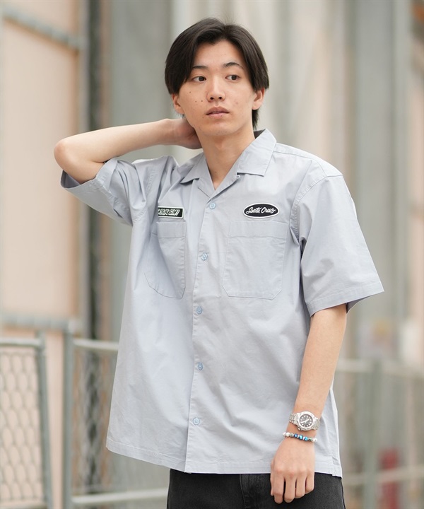 SANTA CRUZ サンタクルーズ 半袖 シャツ メンズ シンプル SC WORK SHIRT 502262201 ムラサキスポーツ限定