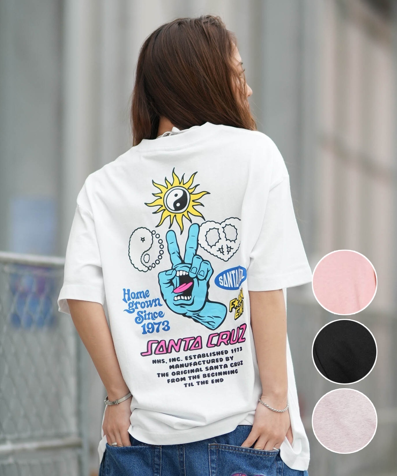SANTA CRUZ サンタクルーズ 半袖 Tシャツ レディース バックプリント