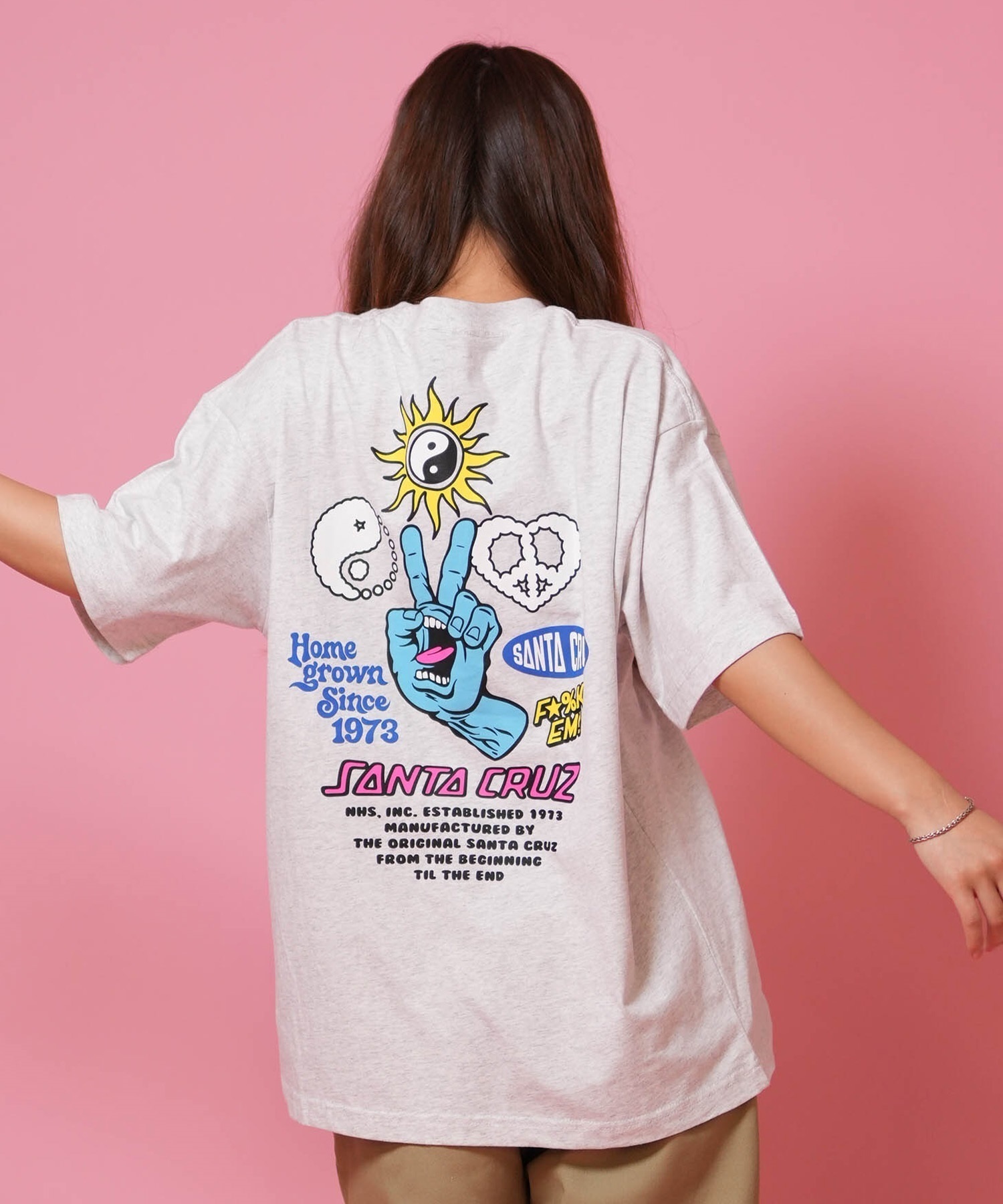 SANTA CRUZ サンタクルーズ 半袖 Tシャツ レディース バックプリント