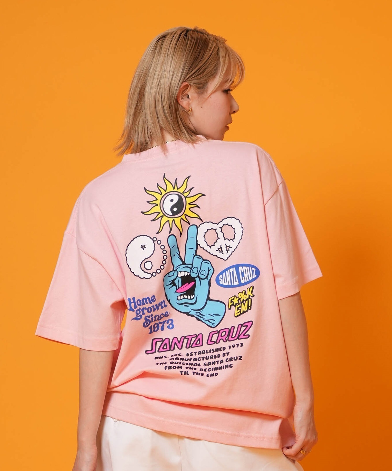 SANTA CRUZ サンタクルーズ 半袖 Tシャツ レディース バックプリント