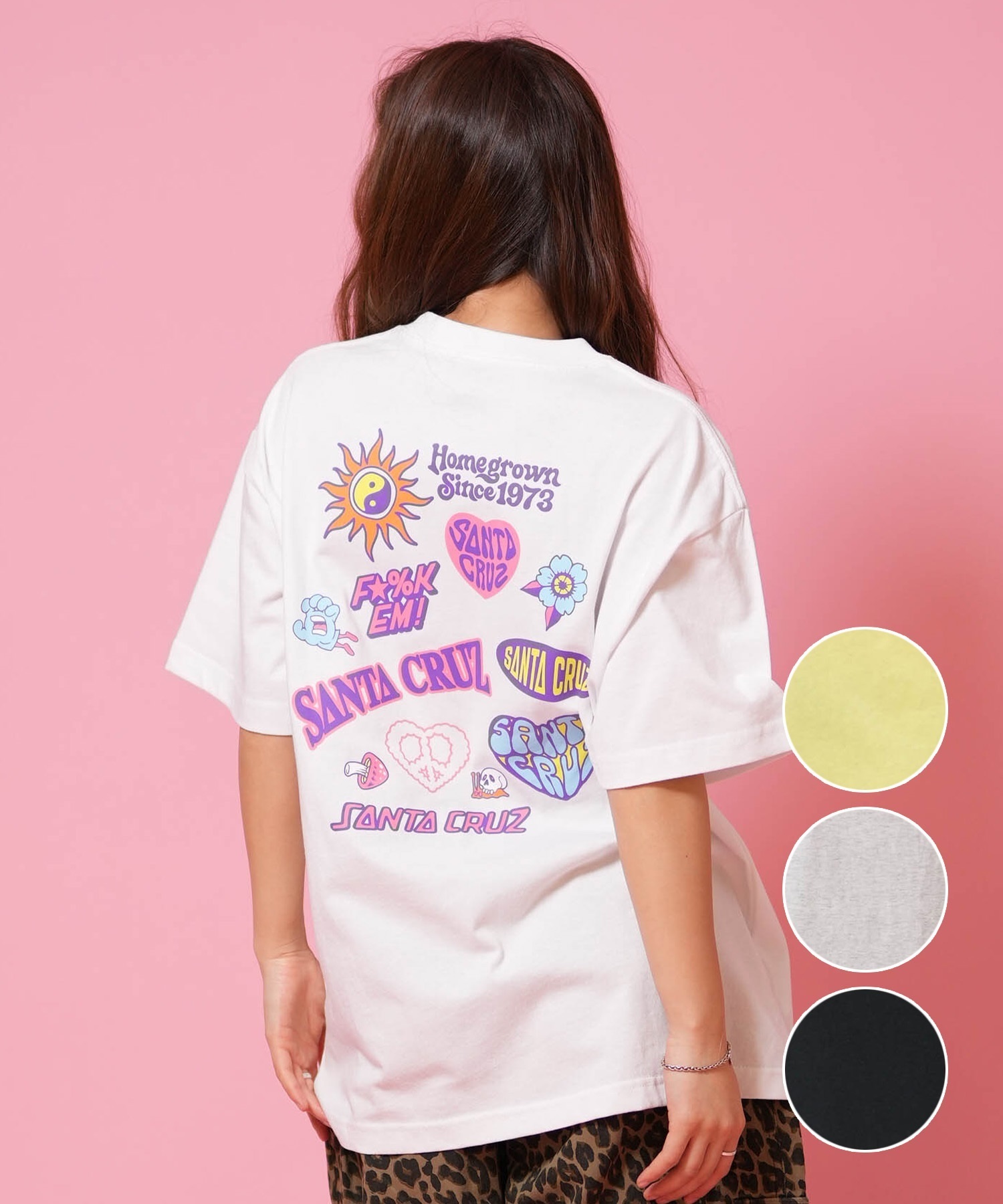 SANTA CRUZ サンタクルーズ 半袖 Tシャツ レディース バックプリント