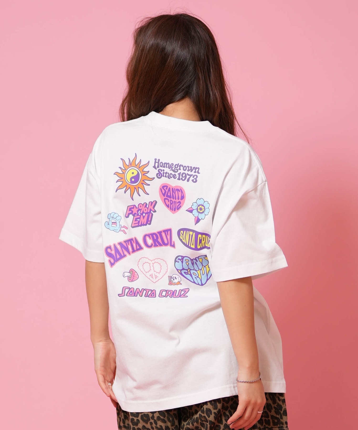 SANTA CRUZ サンタクルーズ 半袖 Tシャツ レディース バックプリント