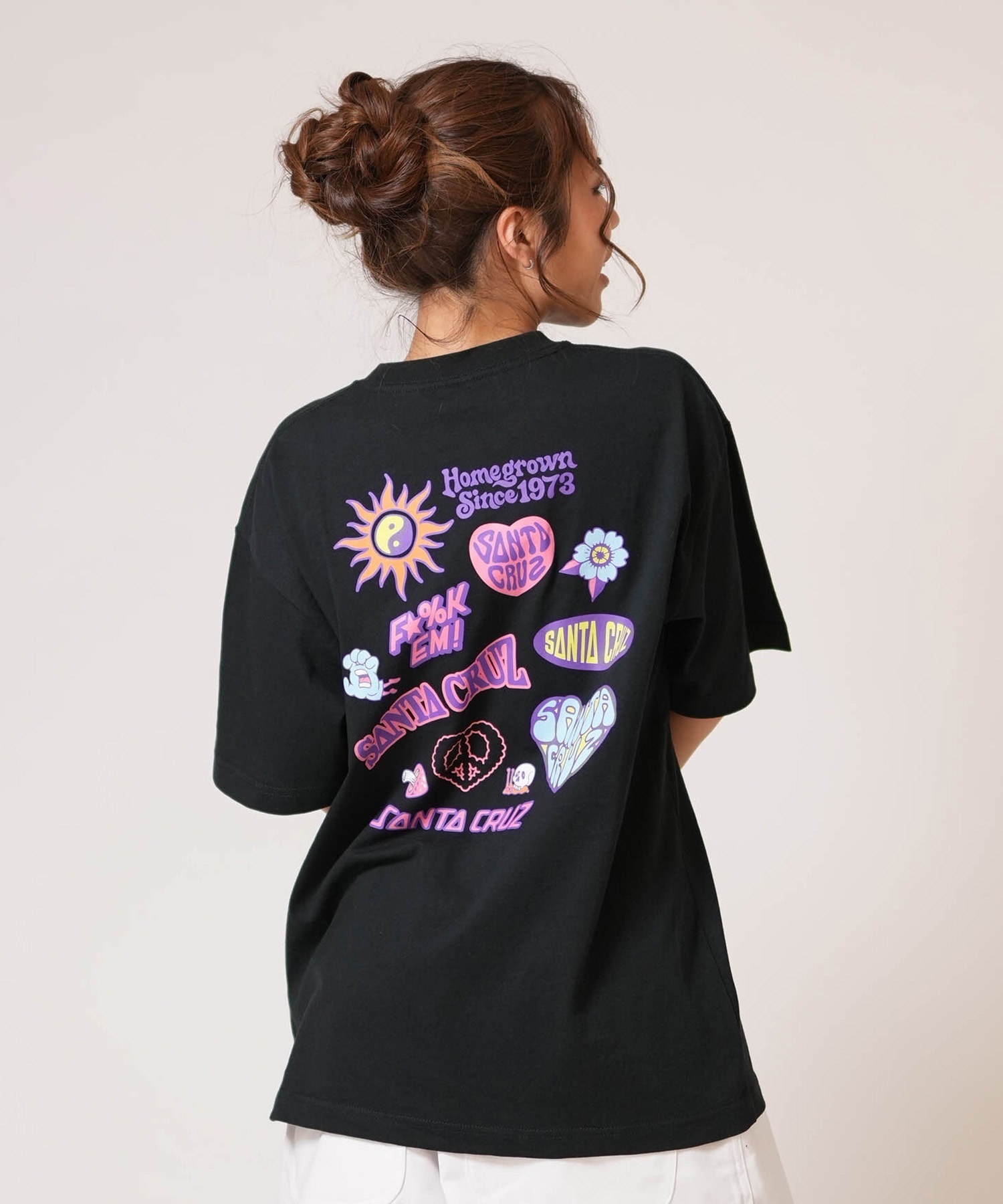 SANTA CRUZ サンタクルーズ 半袖 Tシャツ レディース バックプリント