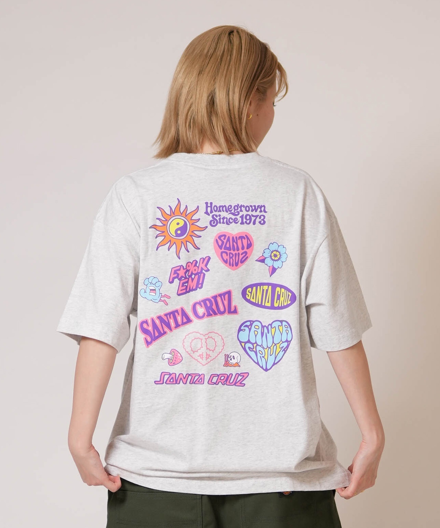 SANTA CRUZ サンタクルーズ 半袖 Tシャツ レディース バックプリント