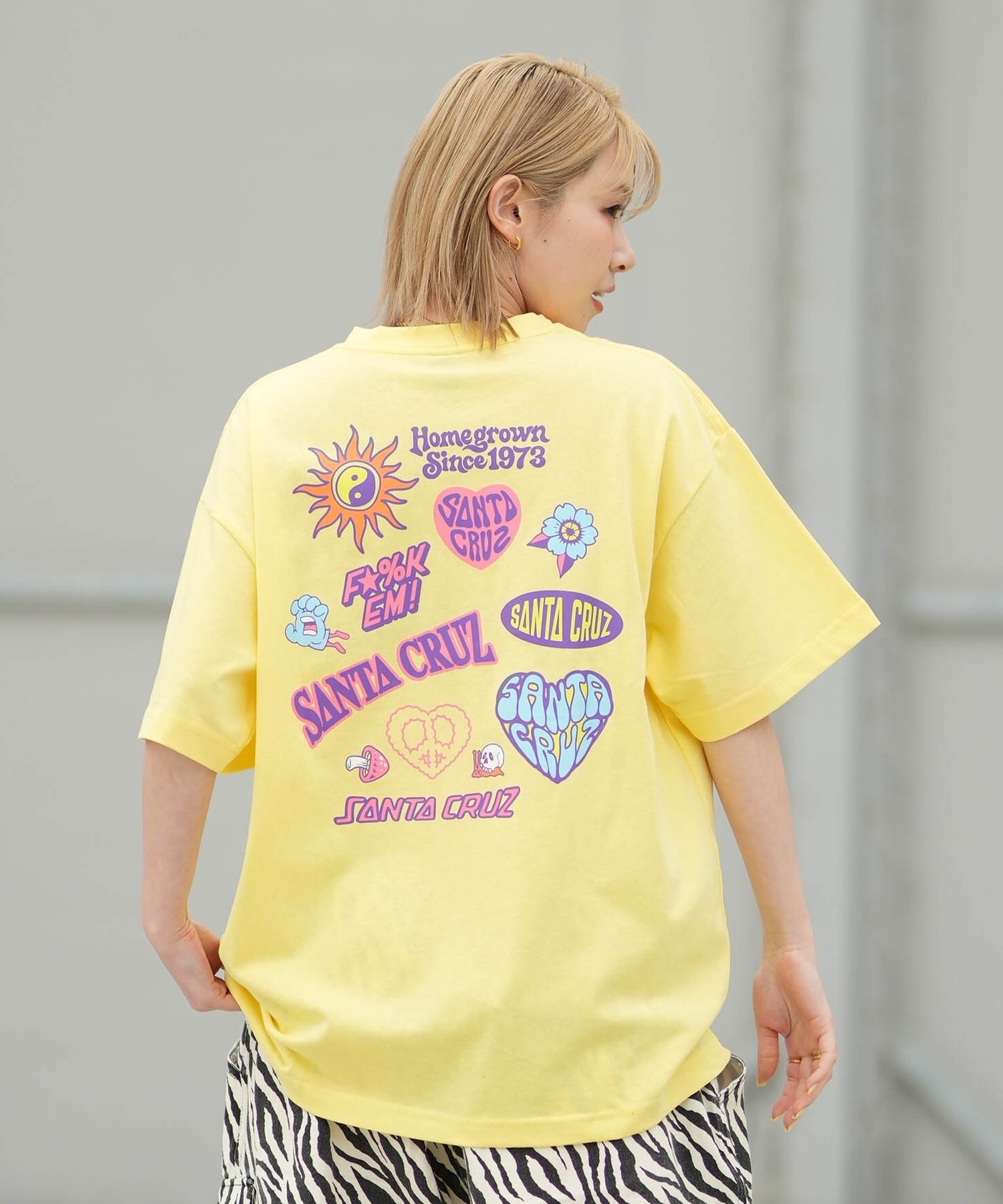 SANTA CRUZ サンタクルーズ 半袖 Tシャツ レディース バックプリント