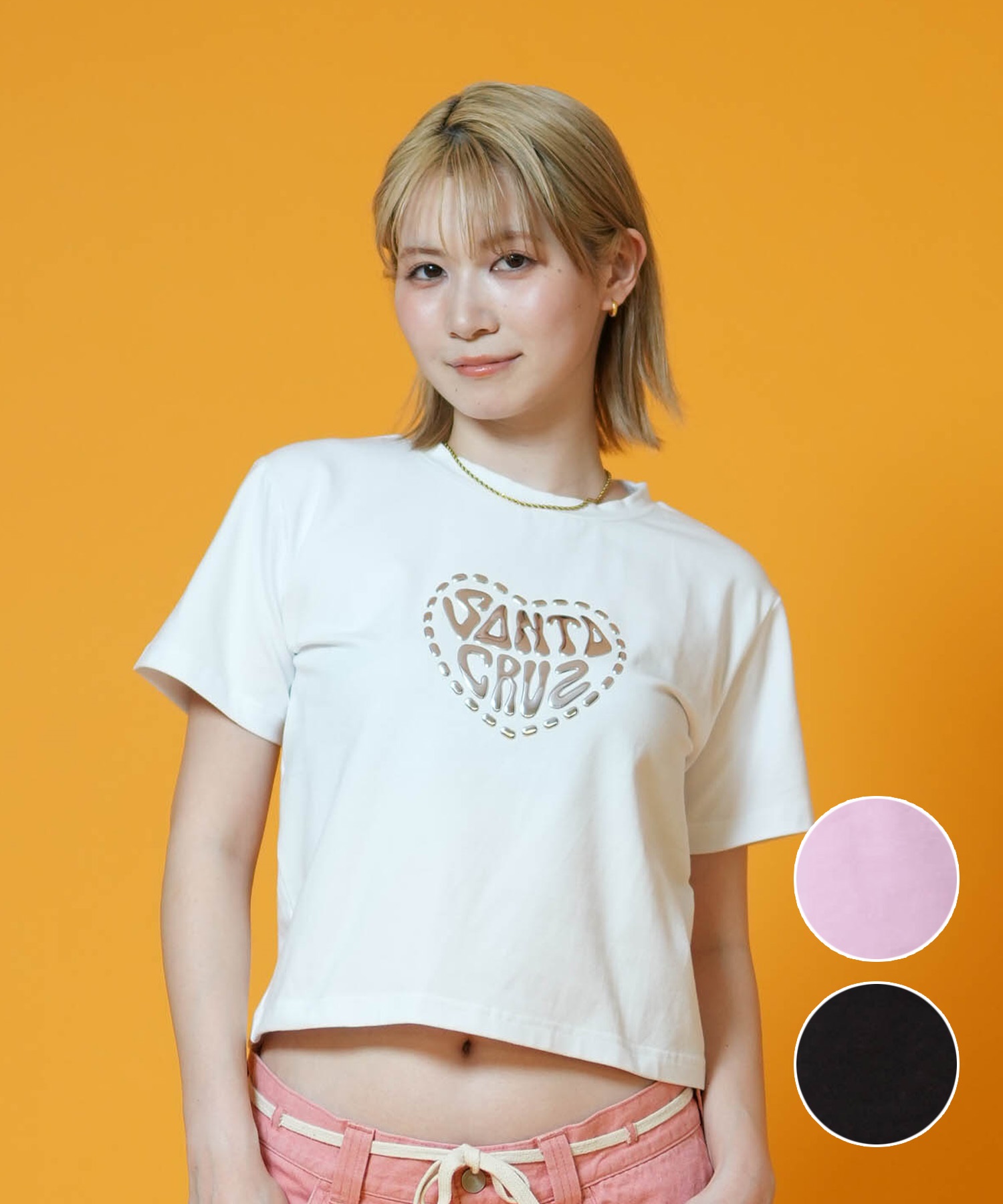 ジルサンダー ブラウス シャツ ノーカラー 半袖 34 S ピンク JUNRED（ジュンレッド）の「カチオンノーカラー半袖シャツ（シャツ