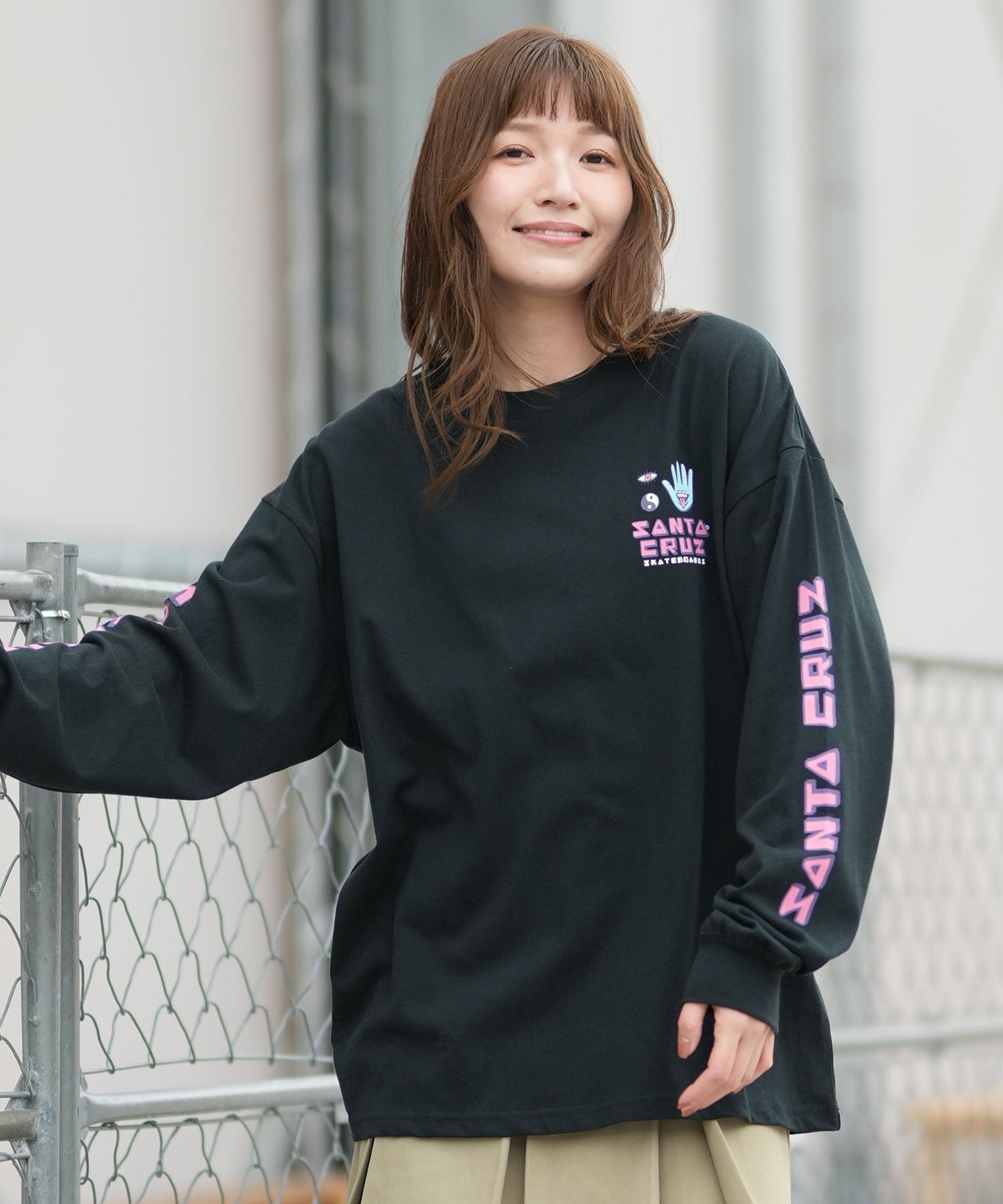 SANTA CRUZ サンタクルーズ 長袖 Tシャツ ロンT レディース バック