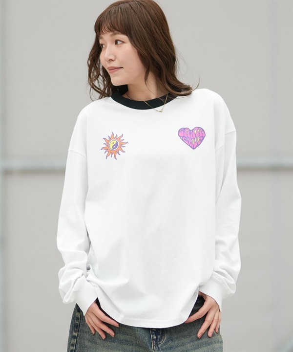 SANTA CRUZ サンタクルーズ 長袖 Tシャツ ロンT レディース ロゴ STRANGE HEART L S TEE 502261432 ムラサキスポーツ限定