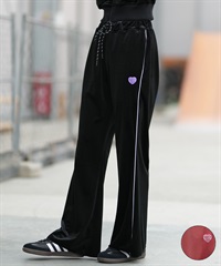 SANTACRUZ サンタクルーズ ロングパンツ レディース ベロア生地 セットアップ対応 502261531 ムラサキスポーツ限定(BLACK-M)