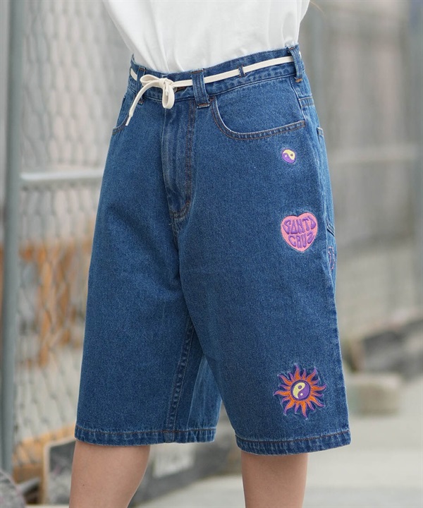 SANTA CRUZ サンタクルーズ ハーフパンツ ショートパンツ レディース デニム パンツ Gパン HEARTFUL DENIM SHORTS 502262531 ムラサキスポーツ限定