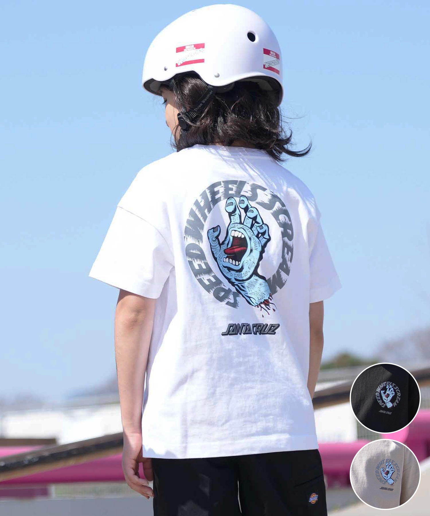 SANTACRUZ サンタクルーズ 半袖 Tシャツ キッズ ジュニア バック