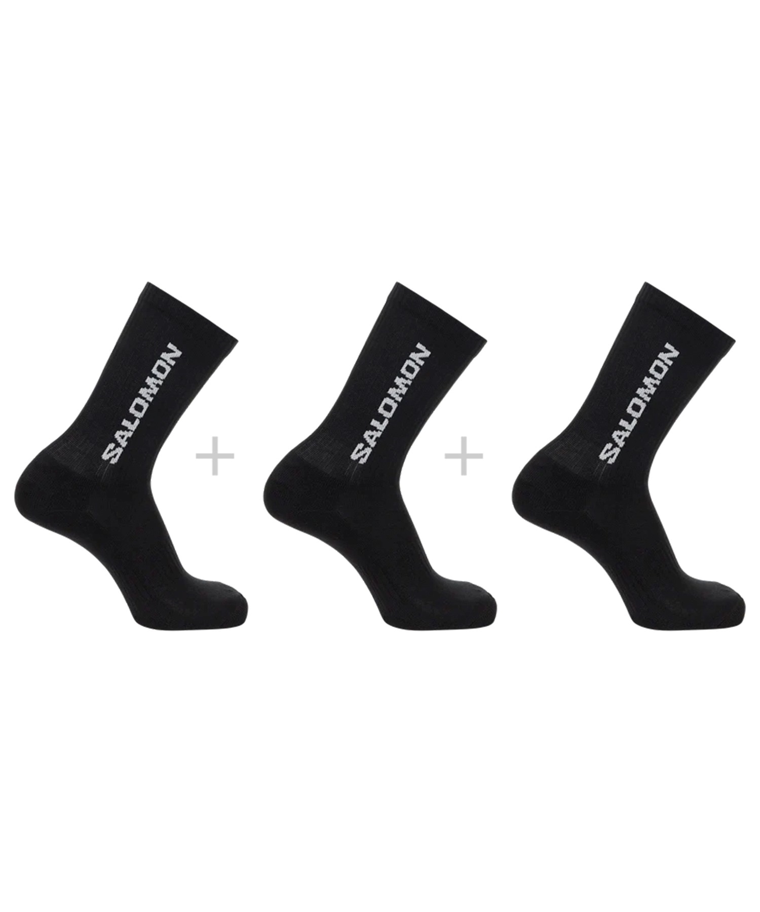 SALOMON サロモン ソックス 靴下 クルー丈 EVERYDAY CREW 3-PACK
