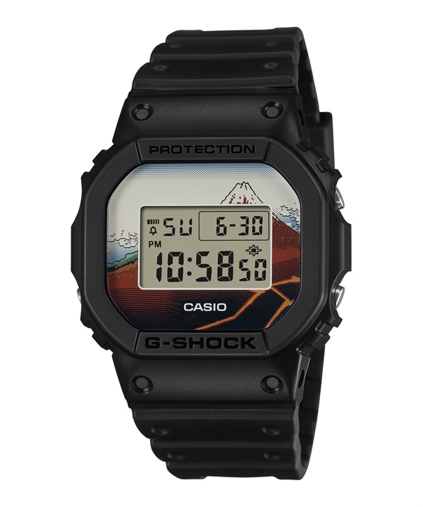 G-SHOCK ジーショック 腕時計 葛飾北斎 HOKUSAI 山下白雨 DW-5600KHSH25-1JR