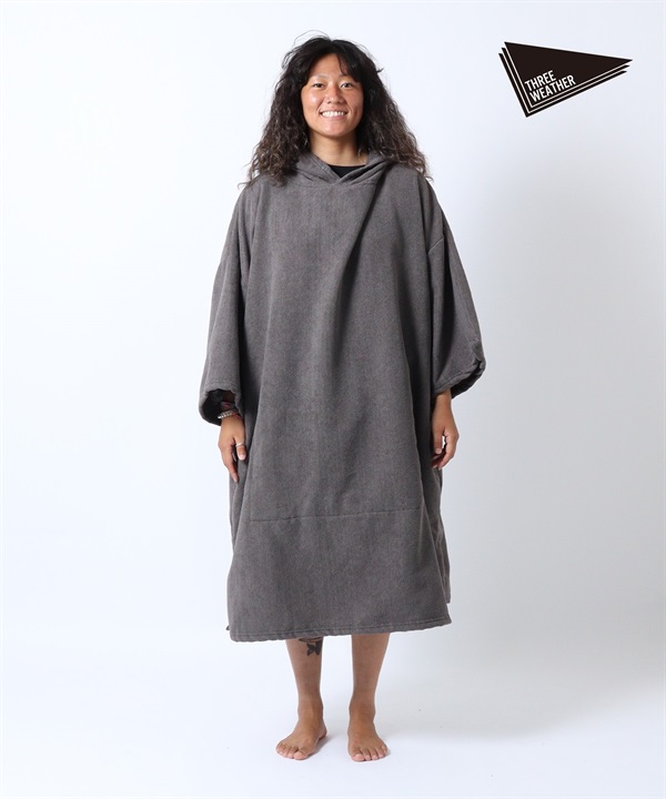 THREE WEATHER スリーウェザー PNC SURF PONCHO サーフポンチョ お着替えポンチョ タオルポンチョ サーフィン