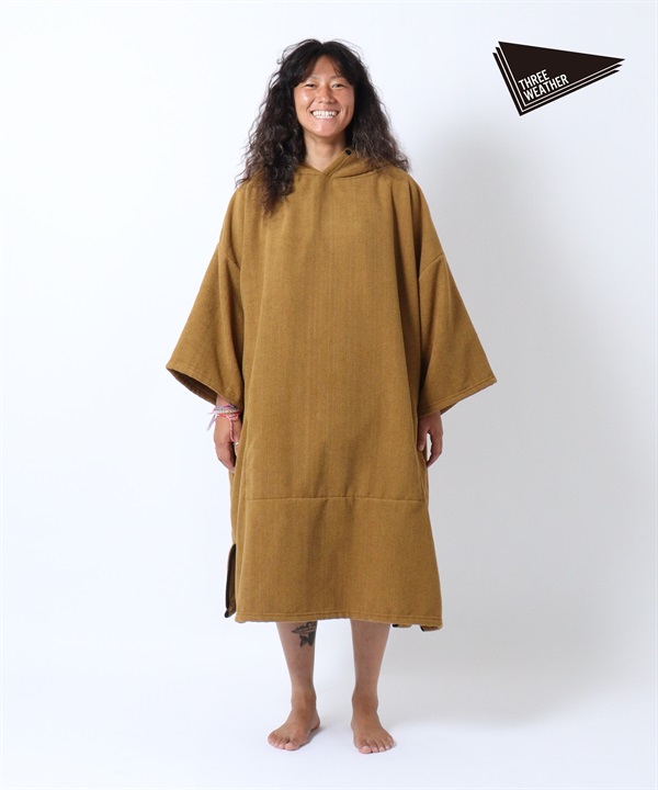 THREE WEATHER スリーウェザー PNC SURF PONCHO サーフポンチョ お着替えポンチョ タオルポンチョ サーフィン