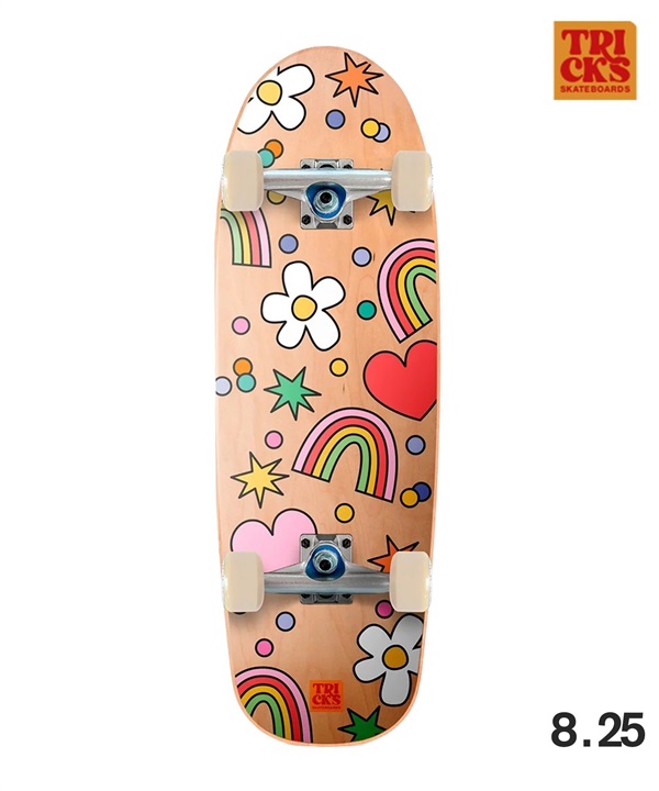 TRICKS トリックス HLC TRICKS FUN スケートボード コンプリート 8.25 インチ 初心者 スケボー おすすめ 完成品