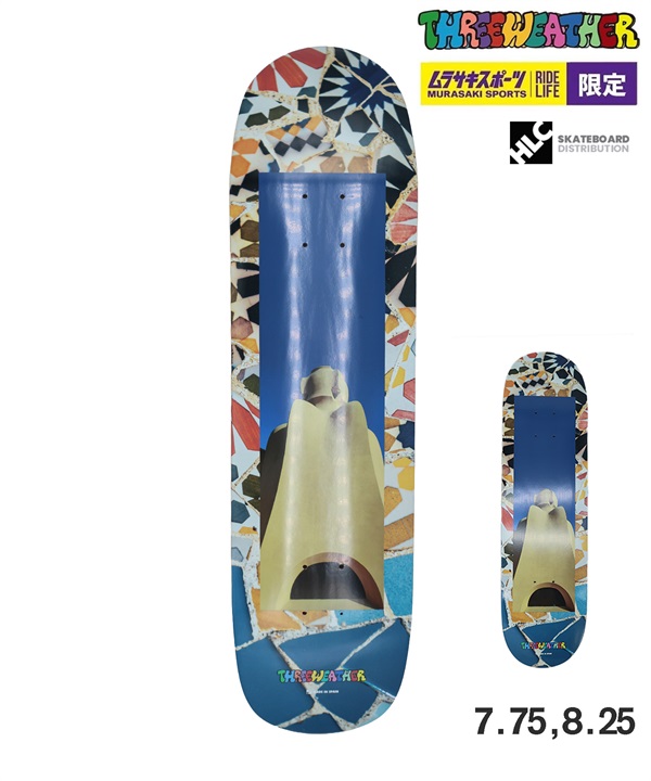 THREE WEATHER スリーウェザー HLC BARCELONA スケートボード デッキ 7.75 8.25 インチ 初心者 スケボー おすすめ