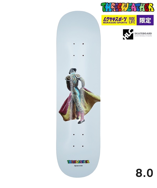 THREE WEATHER スリーウェザー HLC TORRERO スケートボード デッキ 8.0 インチ 初心者 スケボー おすすめ