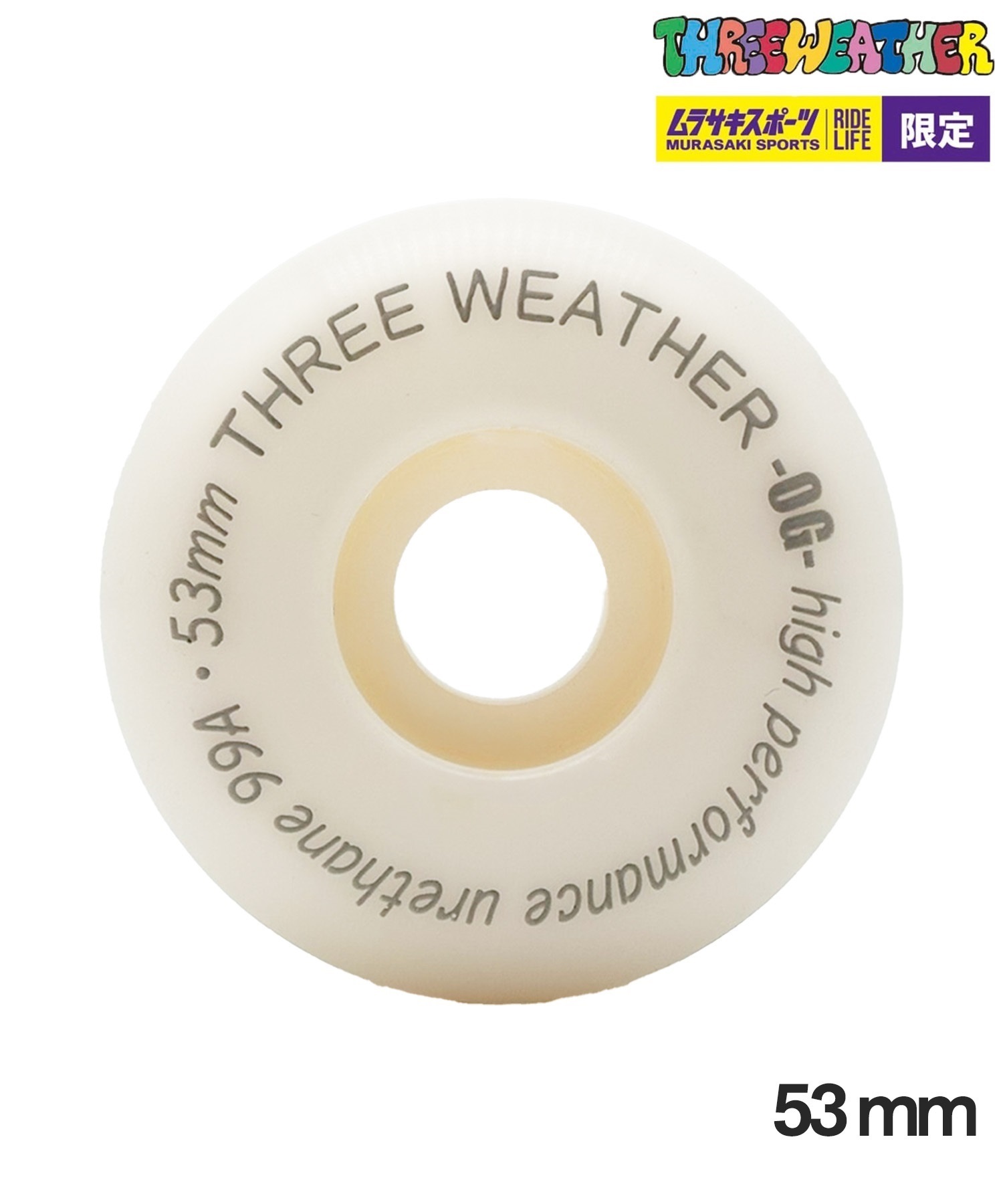THREE WEATHER スリーウェザー スケートボードウィール 99A 53mm WHEEL