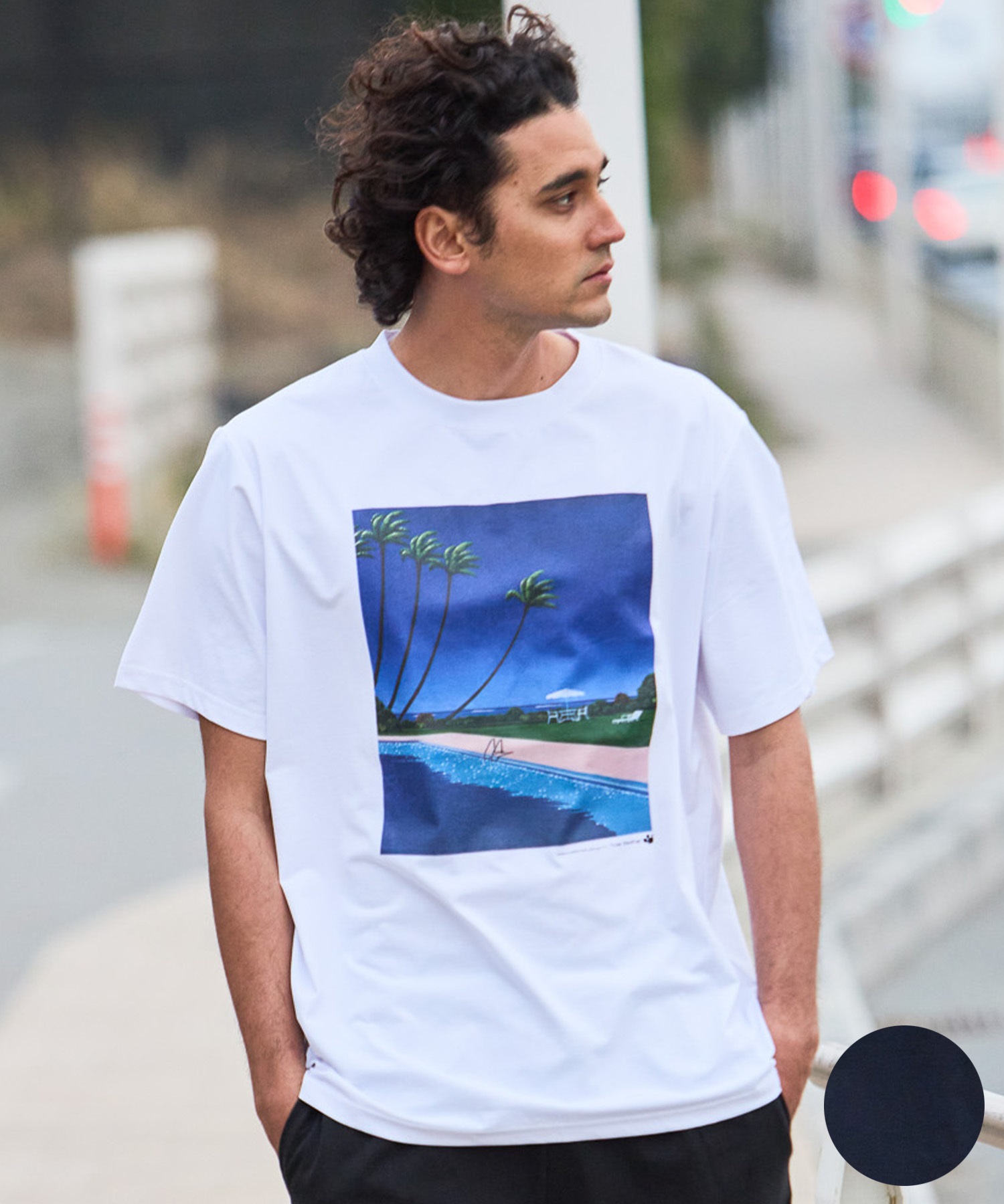 THREE WEATHER スリーウェザー 水着 ラッシュガード 半袖 Tシャツ