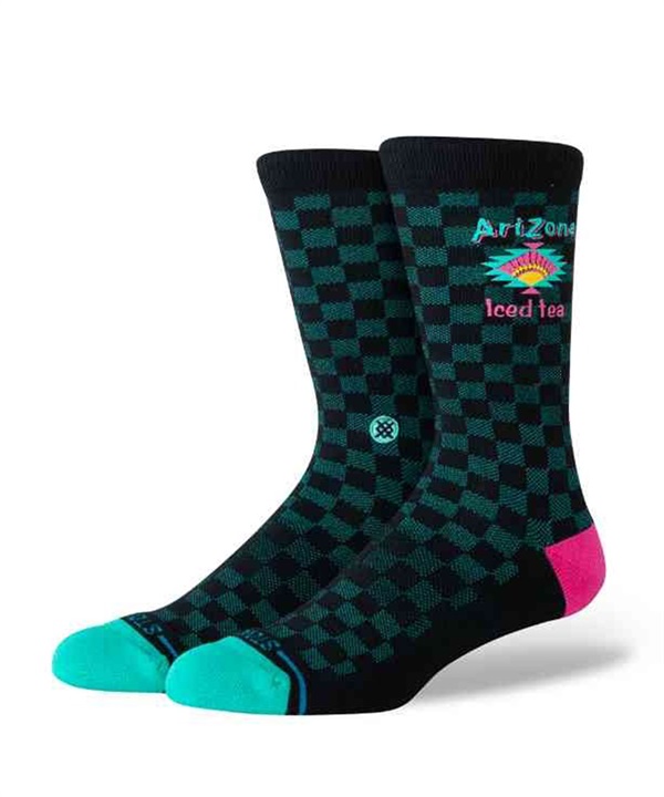 STANCE スタンス ソックス 靴下 クルー丈 アリゾナビバレッジ コラボモデル ICED TO SEE YOU CREW A555A26ICE#BLK