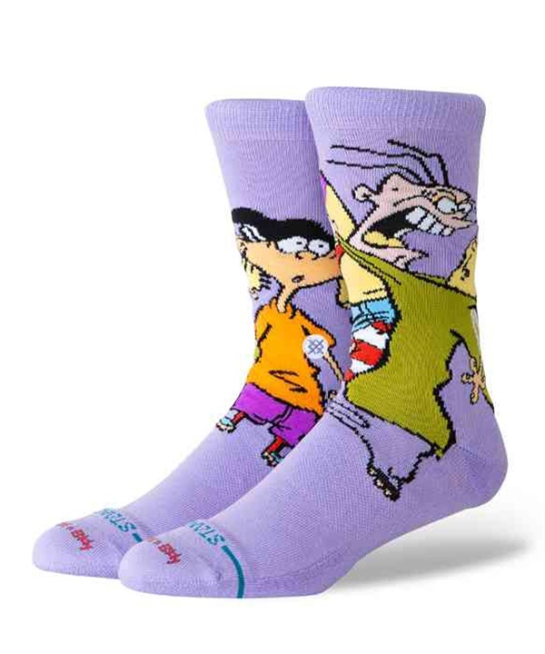 STANCE スタンス ソックス 靴下 カートゥーン ネットワーク コラボモデル ED EDD EDDY CREW A555C26EDE#PUR