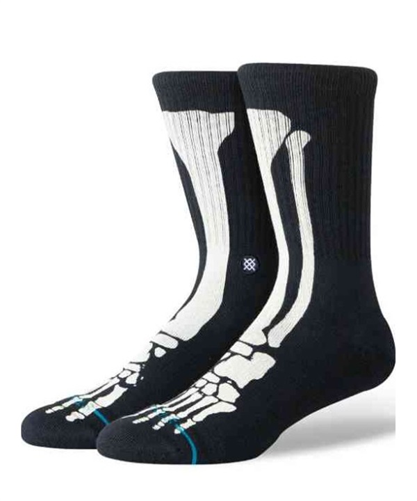 STANCE スタンス ソックス 靴下 BONES 3 A556C26BO3#BLK