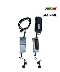 美品　Rheopaipo RP-38 ボディボード リーシュコード付　送料込み TURBO ターボ BICEP LEASH ボディボード リーシュコード ムラサキ