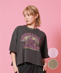 TAHCHEE ターチー 半袖 Tシャツ レディース 前面プリント TC260900-03(BLACK-FREE)