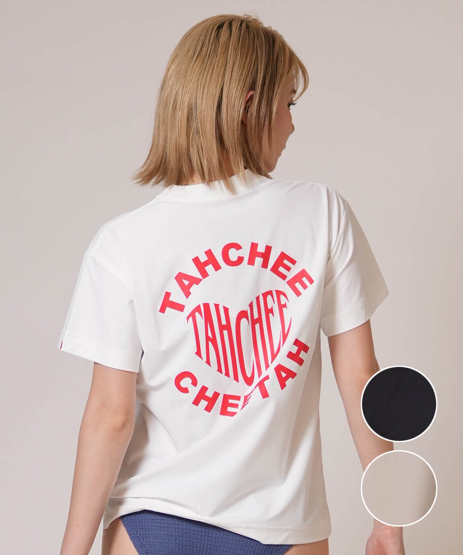 TAHCHEE ターチー 半袖 Tシャツ レディース バックプリント TC260900-04(BEIGE-M)