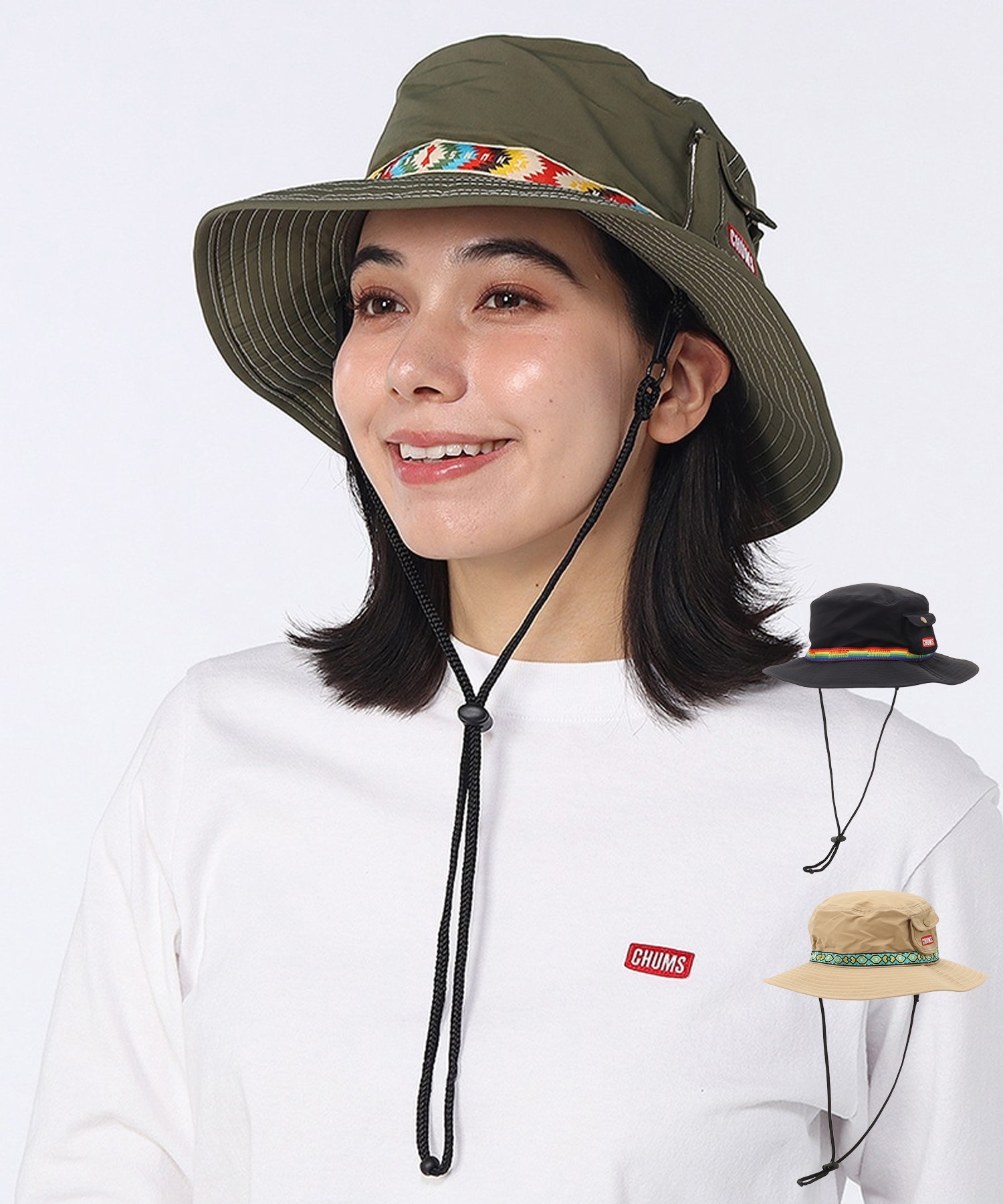CHUMS チャムス ハット UVカット 撥水 フェスハット Fes Hat CH05-1469