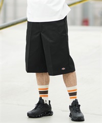 Dickies ディッキーズ ハーフパンツ ショートパンツ メンズ ワンポイント シンプル 42283(BLK-28inch)