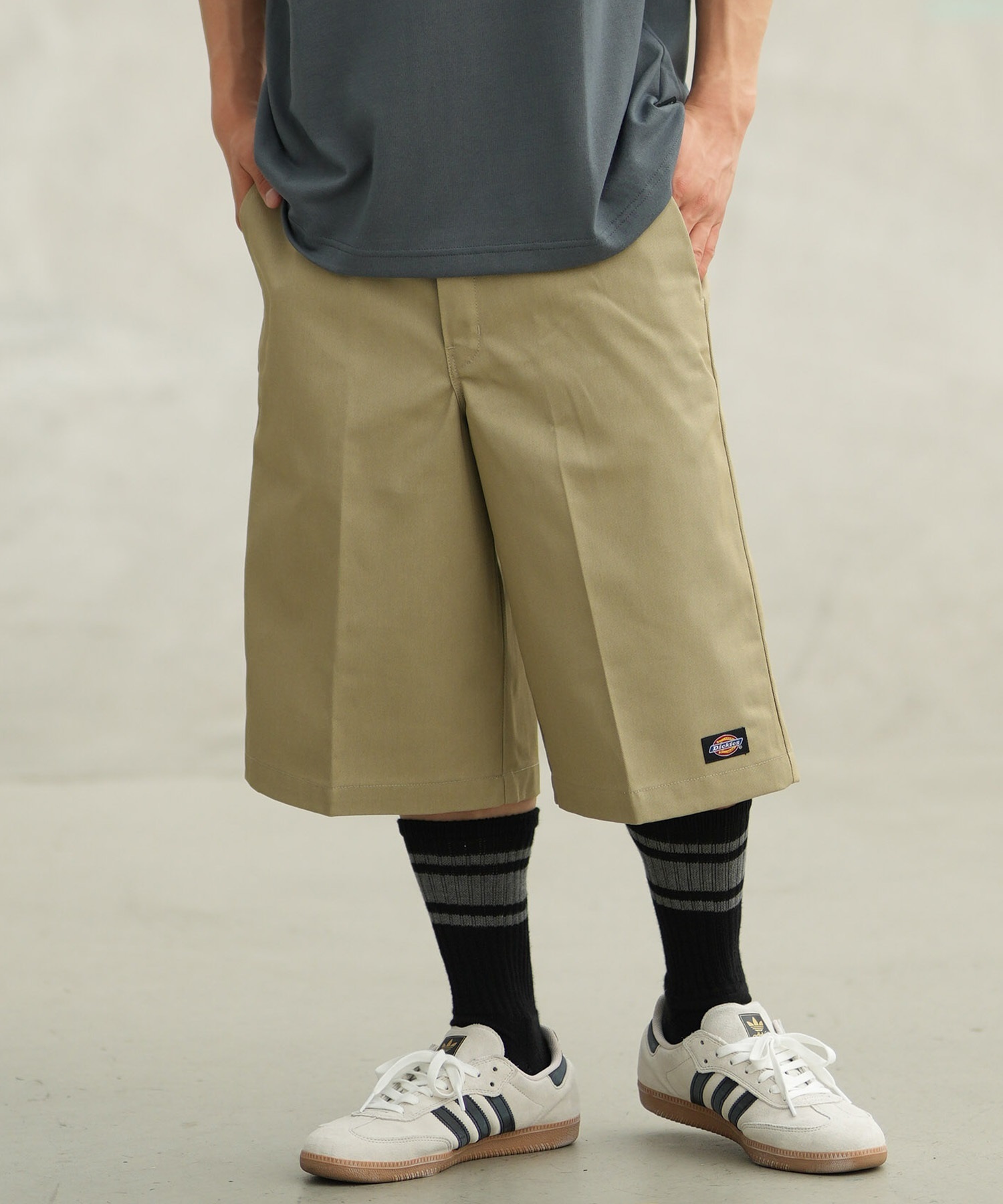 Dickies ディッキーズ ハーフパンツ ショートパンツ メンズ ワンポイント シンプル 42283(KHK-28inch)