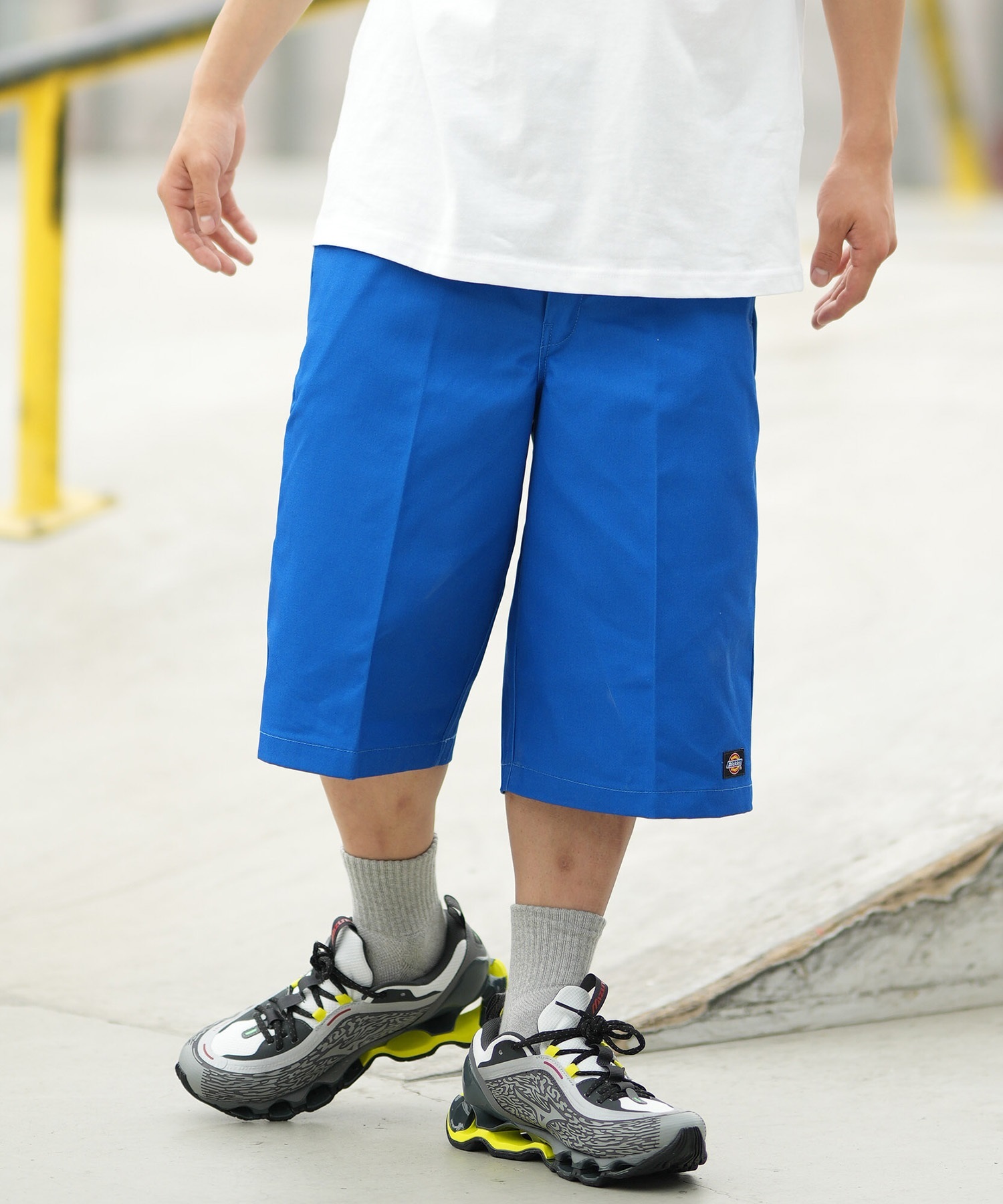 Dickies ディッキーズ ハーフパンツ ショートパンツ メンズ ワンポイント シンプル 42283(BLU-28inch)