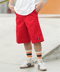 Dickies ディッキーズ ハーフパンツ ショートパンツ メンズ ワンポイント シンプル 42283(RED-28inch)