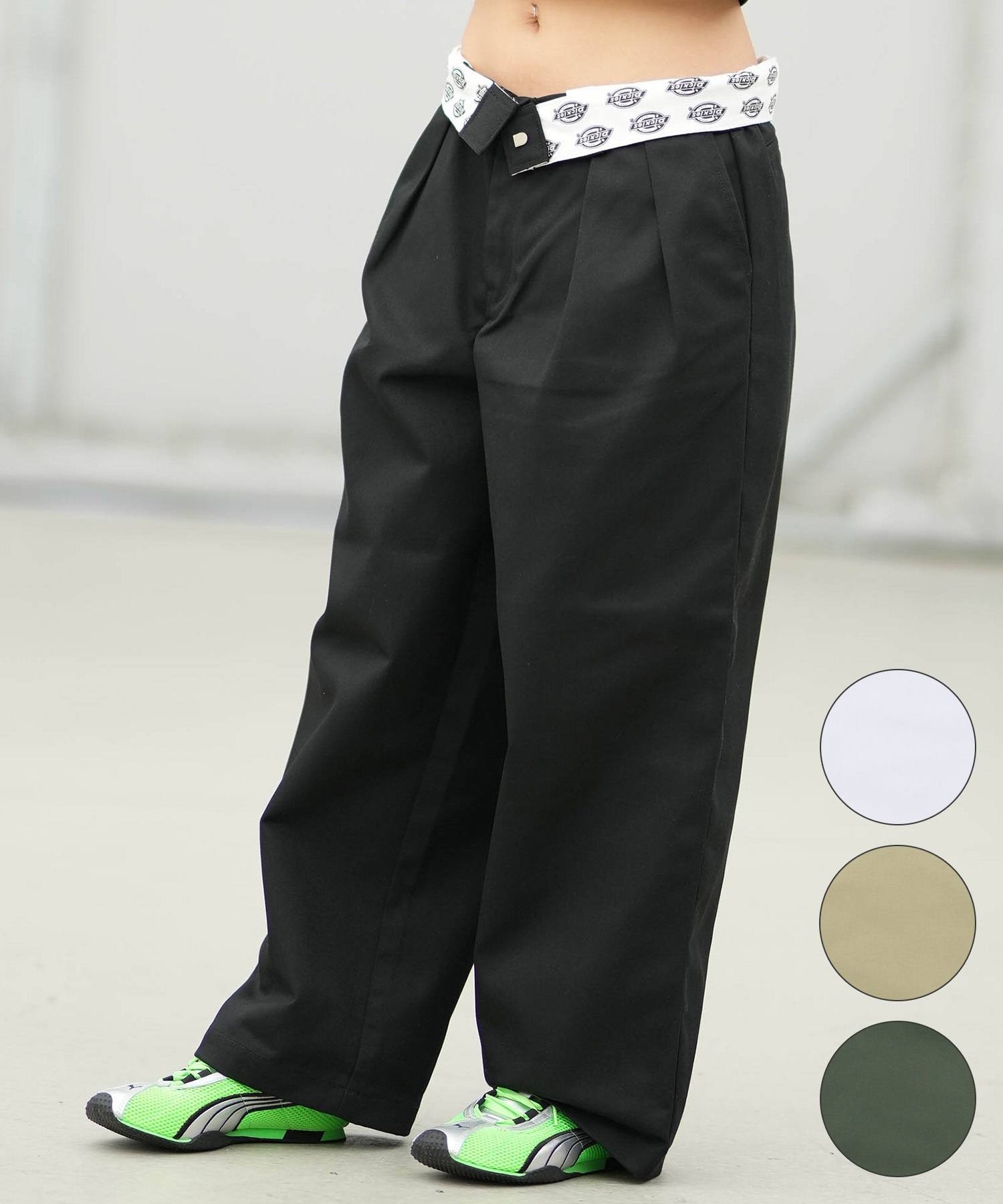 Dickies ディッキーズ ロングパンツ レディース ツータック バギー