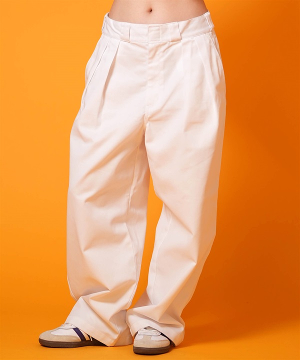 Dickies ディッキーズ ロングパンツ レディース ツータック バギーパンツ ワイドシルエット DY0002 ムラサキスポーツ限定