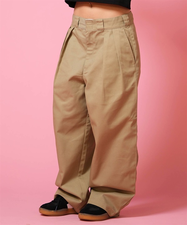 Dickies ディッキーズ ロングパンツ レディース ツータック バギーパンツ ワイドシルエット DY0002 ムラサキスポーツ限定