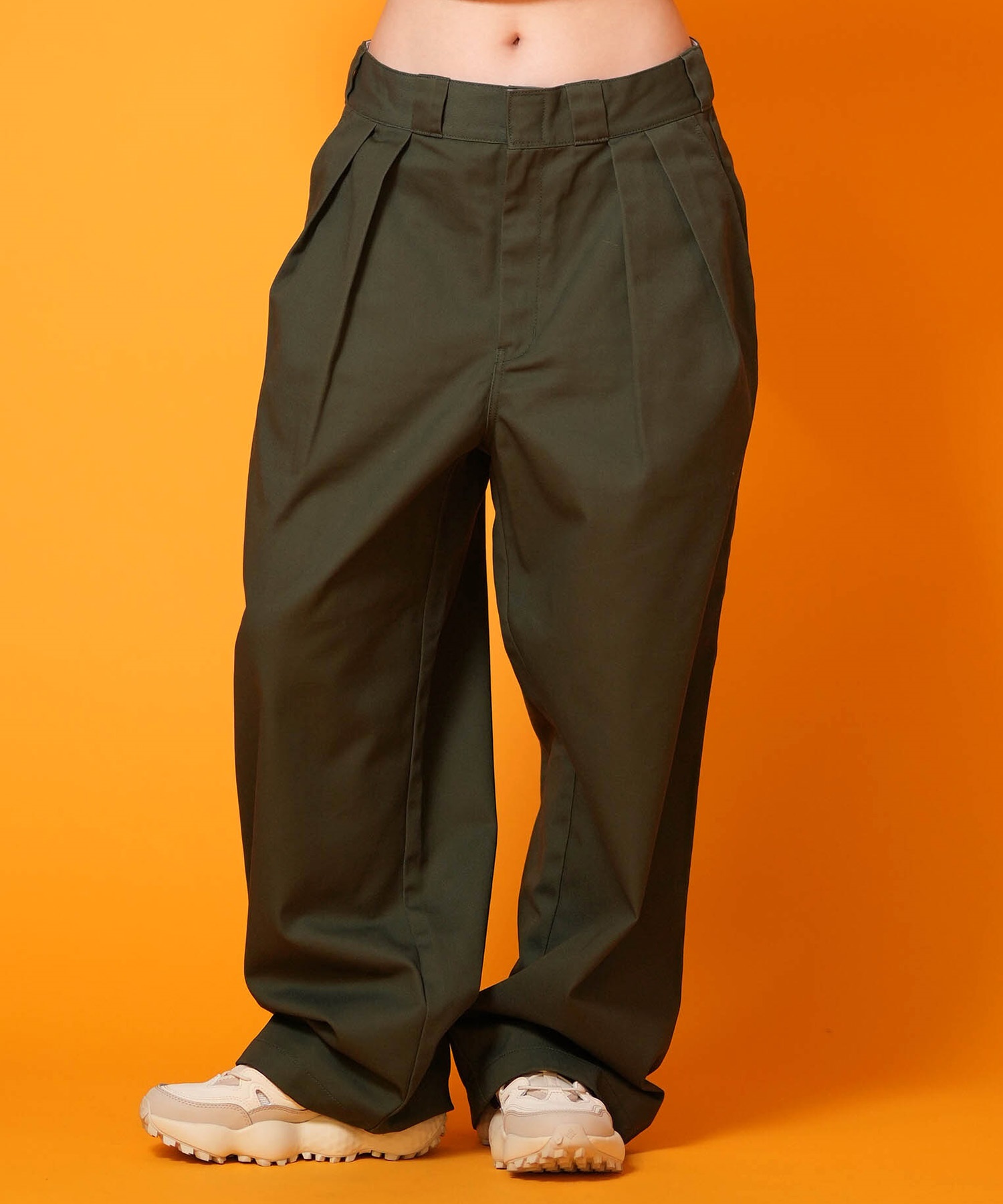 Dickies ディッキーズ ロングパンツ レディース ツータック バギー