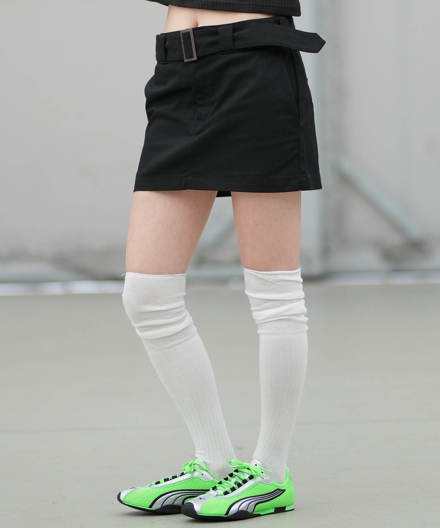 Dickies ディッキーズ ミニスカート レディース ベルト付き 2way DY0001 ムラサキスポーツ限定(BK-S)