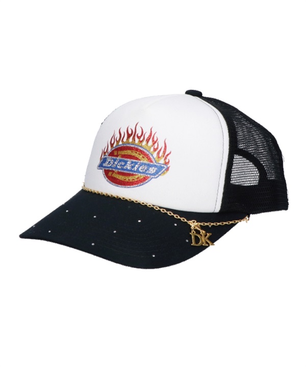 Dickies ディッキーズ キャップ メッシュ ロゴ ラインストーン EX GLITTER FIREICON MESH CAP 81926500