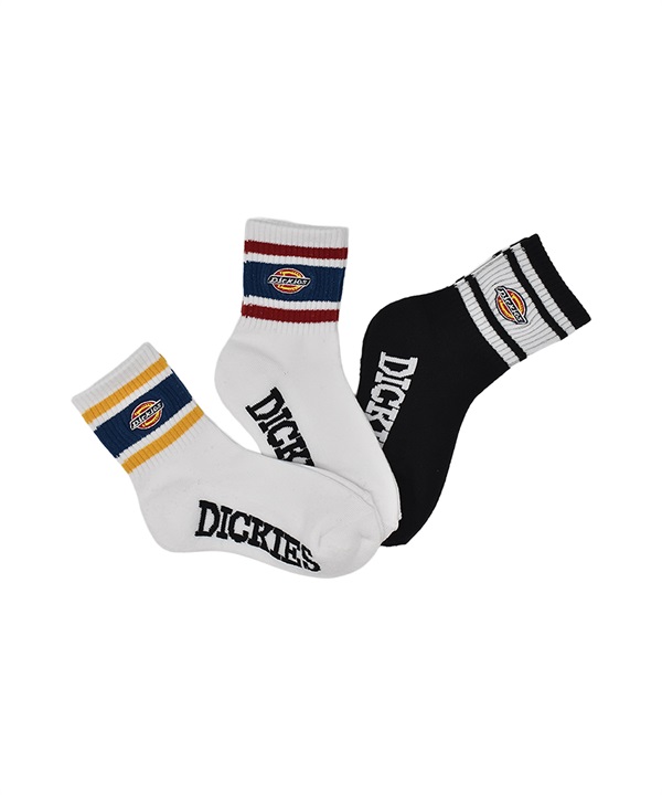 DICKIES ディッキーズ ソックス 靴下 キッズ ジュニア 子供 ロゴ 3足セット 81679300