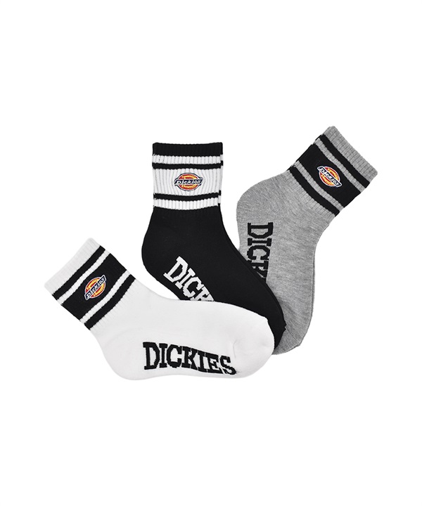 DICKIES ディッキーズ ソックス 靴下 キッズ ジュニア 子供 ロゴ 3足セット 81679500