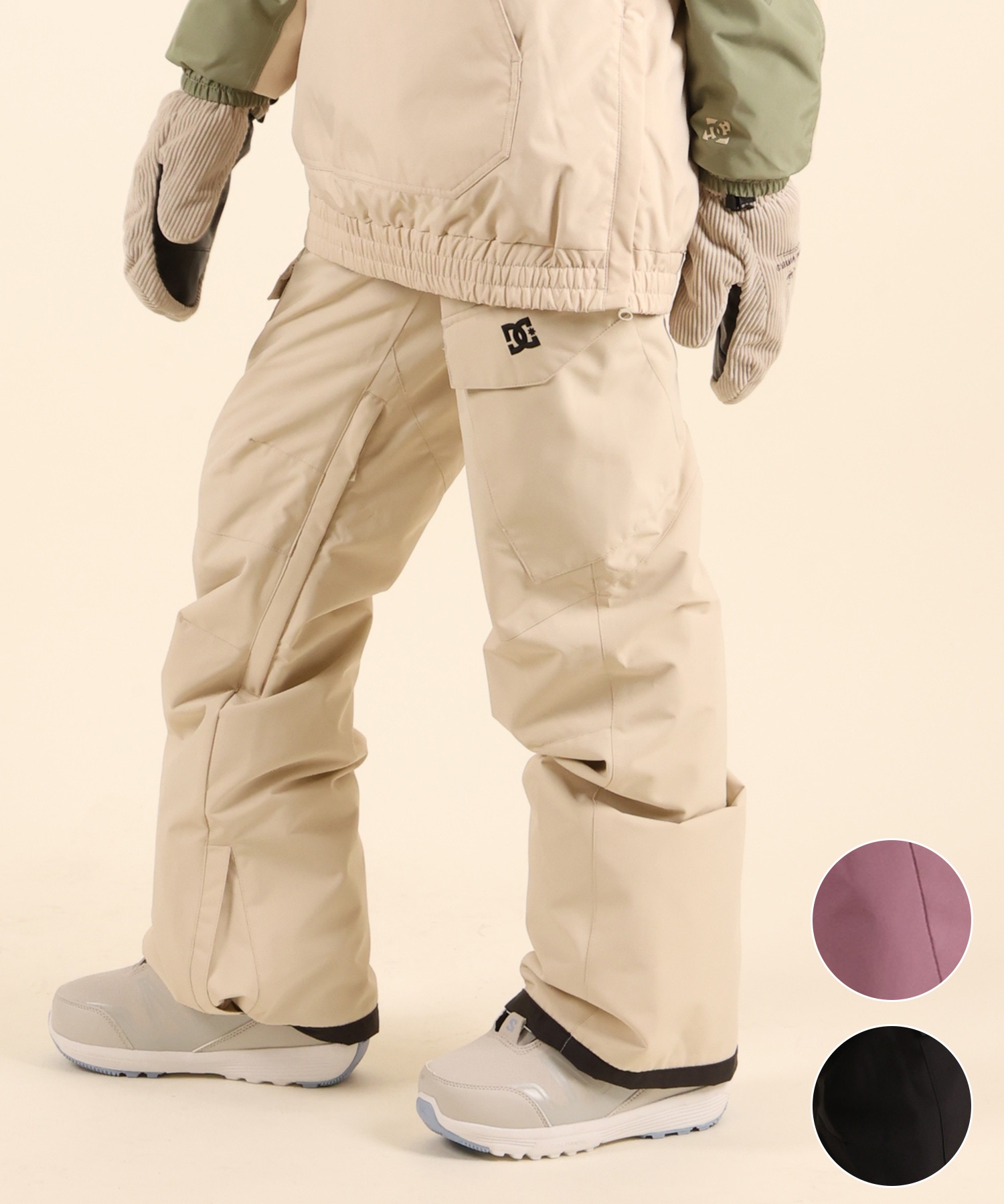 美品　DC YOHTH スノーボードウェアパンツ　Ｌ(150) DC ディーシー ノンシャランパンツ NONCHALANT PANT スノーボード