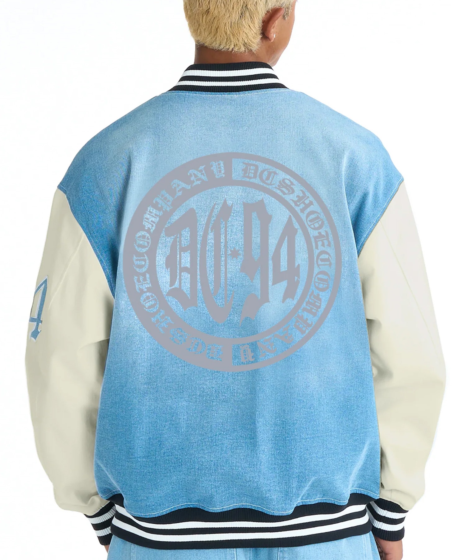 DC ディーシー アウター スタジャン メンズ バーシティジャケット