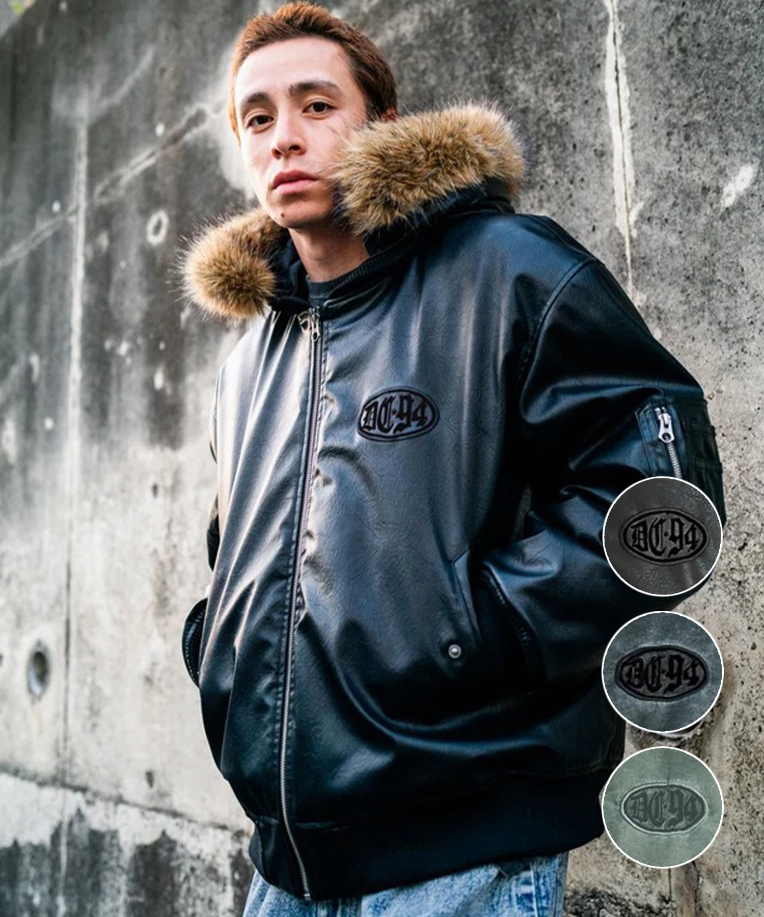 DC ディーシー ジャケット メンズ MA-1 26 FUR HOOD FLIGHT JACKET